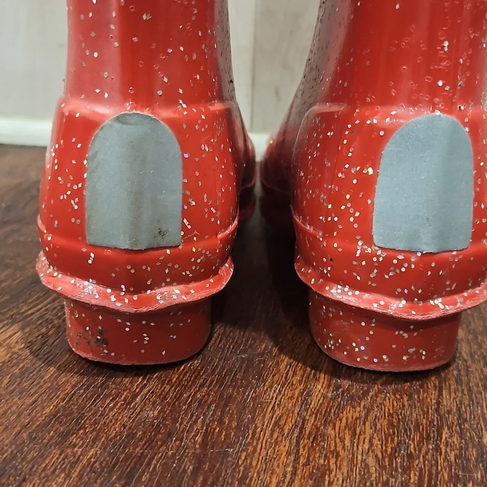 Big Kids Original Giant Glitter Rain Boots size 3